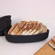 Brödkorgset Aberto Design JUT01001108D Svart Bomull Juterep 12x22x5 cm 15x30x6 cm - Serveringsfat - 8683742916277 - 1