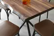 Matbord Hanah Home Safir Valnöt Spånskiva 80x75x80 cm - Matbord - 8683342538787 - 3