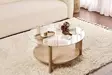 Soffbord Hanah Home Clara Safirek Härdat Glas Spånskiva 75x40x75 cm - Soffbord - 8684283687657 - 2