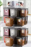 Förvaringslåda Set Hermia Antracit Plast 24 Delar - Plastlådor och förvaringslådor - 8683742960607 - 2