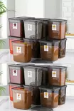 Förvaringslåda Set Hermia Antracit Plast 24 Delar - Plastlådor och förvaringslådor - 8683742960607 - 3