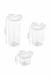 Förvaringslåda Set Hermia Vit Plast 9 Delar - Plastlådor och förvaringslådor - 8683342850827 - 3