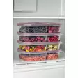 Set med förvaringslådor (4 delar), ljusrosa, 15 x 24 x 5 cm, tålig, BPA-fri - Plastlådor och förvaringslådor - 8684282831877 - 2