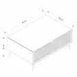 Soffbord Hanah Home Luxe Sandsten Spånskiva 90x40x60 cm - Soffbord - 8684282991267 - 8