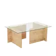 Soffbord Hanah Home Escape Safir Ek Härdat Glas Spånskiva 105x40x65 cm - Soffbord - 8683742112167 - 1