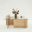 Soffbord Hanah Home Escape Safir Ek Härdat Glas Spånskiva 105x40x65 cm - Soffbord - 8683742112167 - 10