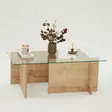 Soffbord Hanah Home Escape Safir Ek Härdat Glas Spånskiva 105x40x65 cm - Soffbord - 8683742112167 - 7