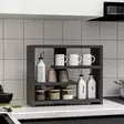 Vägghylla Hanah Home Gupse Antracit Spånskiva 48,6x40x21,4 cm - Vägghyllor - 8684282041627 - 2