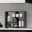 Vägghylla Hanah Home Gupse Antracit Spånskiva 48,6x40x21,4 cm - Vägghyllor - 8684282041627 - 4