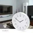 Väggklocka | Diameter: 300 mm | Plast | Tyst rörelse | Vit - Klockor - 5412810473977 - 5