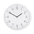 Väggklocka | Diameter: 300 mm | Plast | Tyst rörelse | Vit - Klockor - 5412810473977 - 1