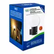 Vägglampa GLOBUS E27 PIR antracit / mörkgrå Led Energie - Sfärisk utomhusvägglampa med rörelsevakt - Vägg- och taklampor - 6418536040737 - 7