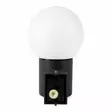 Vägglampa GLOBUS E27 PIR antracit / mörkgrå Led Energie - Sfärisk utomhusvägglampa med rörelsevakt - Vägg- och taklampor - 6418536040737 - 4