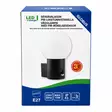 Vägglampa GLOBUS E27 PIR antracit / mörkgrå Led Energie - Sfärisk utomhusvägglampa med rörelsevakt - Vägg- och taklampor - 6418536040737 - 6