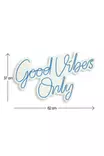 Led Väggdekor Wallity Good Vibes Only Blue Plast 37x62 cm - Ljussmycken och ljusfigurer - 8683342865227 - 6
