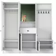 Hallmöbel Hanah Home M3 1559 Vit Spånskiva 179,4x182,8x37,3 cm - Möbler - 8681875885217 - 10