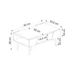 Soffbord Hanah Home Clark Valnöt Spånskiva 90x53,6x38 cm - Soffbord - 8684282596547 - 6