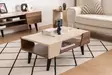 Soffbord Hanah Home Clark Valnöt Spånskiva 90x53,6x38 cm - Soffbord - 8684282596547 - 2