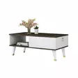 Soffbord Hanah Home Delux Valnöt Vit Spånskiva 90x42,4x45 cm - Soffbord - 8683342946247 - 1