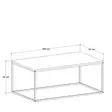 Soffbord Hanah Home Shp985Tt1 Valnöt Svart Spånskiva 100x42x60 cm - Soffbord - 8683743537297 - 3