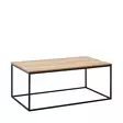 Soffbord Hanah Home Shp985Tt1 Valnöt Svart Spånskiva 100x42x60 cm - Soffbord - 8683743537297 - 1