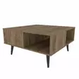 Soffbord Hanah Home Ronas Valnöt Spånskiva 89,6x89,6x46,5 cm - Soffbord - 8683743118007 - 1