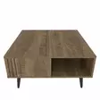 Soffbord Hanah Home Ronas Valnöt Spånskiva 89,6x89,6x46,5 cm - Soffbord - 8683743118007 - 4