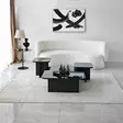Soffbord Hanah Home Jazz Svart Spånskiva 80x30x80 cm 40x35x40 cm 40x40x40 cm - Soffbord - 8684282417217 - 3