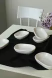 Skål Set Hermia Matt Vit Keramik 6 Delar - Serveringsfat - 8684282565567 - 2