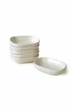 Skål Set Hermia Matt Vit Keramik 6 Delar - Serveringsfat - 8684282565567 - 1