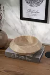 Skål Hermia Beige Travertinmarmor 23x7 cm - Serveringsfat - 8684283056347 - 4