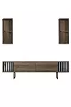 TV-bänk Hanah Home Chrome Line Valnöt Spånskiva 180x30x48 cm - TV-bänkar - 8683742126157 - 7