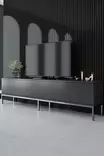 TV-bänk Hanah Home Lord Antracit Silver Spånskiva 180x47x30 cm - TV-bänkar - 8684282483977 - 2
