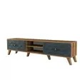 TV-bänk Hanah Home Chalcedony Valnöt Spånskiva 180x44x35 cm - TV-bänkar - 8681875184327 - 1