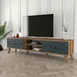 TV-bänk Hanah Home Chalcedony Valnöt Spånskiva 180x44x35 cm - TV-bänkar - 8681875184327 - 3