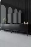 TV-bänk Hanah Home Lord Svart Spånskiva 180x47x30 cm - TV-bänkar - 8684282484257 - 2