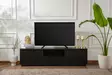 TV-bänk Nordure Vanguard Wood Black Spånskiva 160x42x29,5 cm - TV-bänkar - 8684283112067 - 3