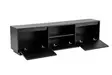 TV-bänk Nordure Vanguard Wood Black Spånskiva 160x42x29,5 cm - TV-bänkar - 8684283112067 - 10