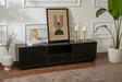 TV-bänk Nordure Vanguard Wood Black Spånskiva 160x42x29,5 cm - TV-bänkar - 8684283112067 - 5