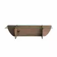 TV-bänk Hanah Home Lily TV Valnöt Spånskiva Härdat Glas 158x40x35 cm - TV-bänkar - 8683342979177 - 1