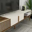 TV-bänk Hanah Home Milan Alt Valnöt Cream Spånskiva 180x40x35 cm - TV-bänkar - 8683742130567 - 4