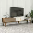 TV-bänk Hanah Home Milan Alt Valnöt Cream Spånskiva 180x40x35 cm - TV-bänkar - 8683742130567 - 3