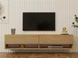 TV-bänk Hanah Home Arges Safir Ek Spånskiva 141x31x30 cm - TV-bänkar - 8683342398077 - 3