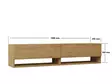 TV-bänk Hanah Home Arges Safir Ek Spånskiva 141x31x30 cm - TV-bänkar - 8683342398077 - 6