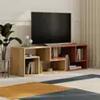 TV-bänk Hanah Home Glis Safir Ek Kanel Spånskiva 145x44,8x35 cm - TV-bänkar - 8684283503117 - 2