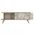 TV-bänk Hanah Home Liberty Sapphire Ek Marmormönster Spånskiva 120x30x45 cm - TV-bänkar - 8683742102267 - 5