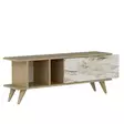 TV-bänk Hanah Home Liberty Sapphire Ek Marmormönster Spånskiva 120x30x45 cm - TV-bänkar - 8683742102267 - 1