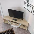 TV-bänk Hanah Home Sares Vit Ek Spånskiva 120x35x36,8 cm - TV-bänkar - 8683743121687 - 5