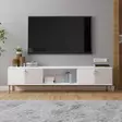 TV-bänk Hanah Home Paye Vit Spånskiva 180x45x30 cm - TV-bänkar - 8684283800827 - 2