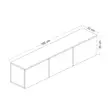 TV-bänk Hanah Home Neon White Vit Ek Spånskiva 160x35x32 cm - TV-bänkar - 8683743316137 - 10